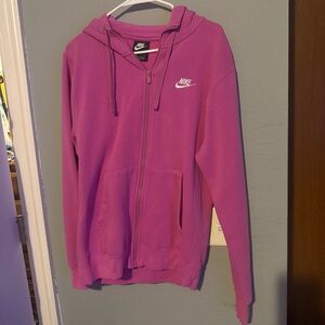 Nike Women's Fuchsia Zip-Up Hoodie